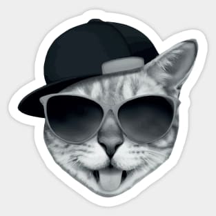 Super cool cat Sticker